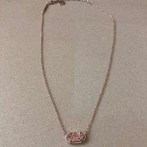 Kendra Scott Gold Pendant Necklace Gold Drusy